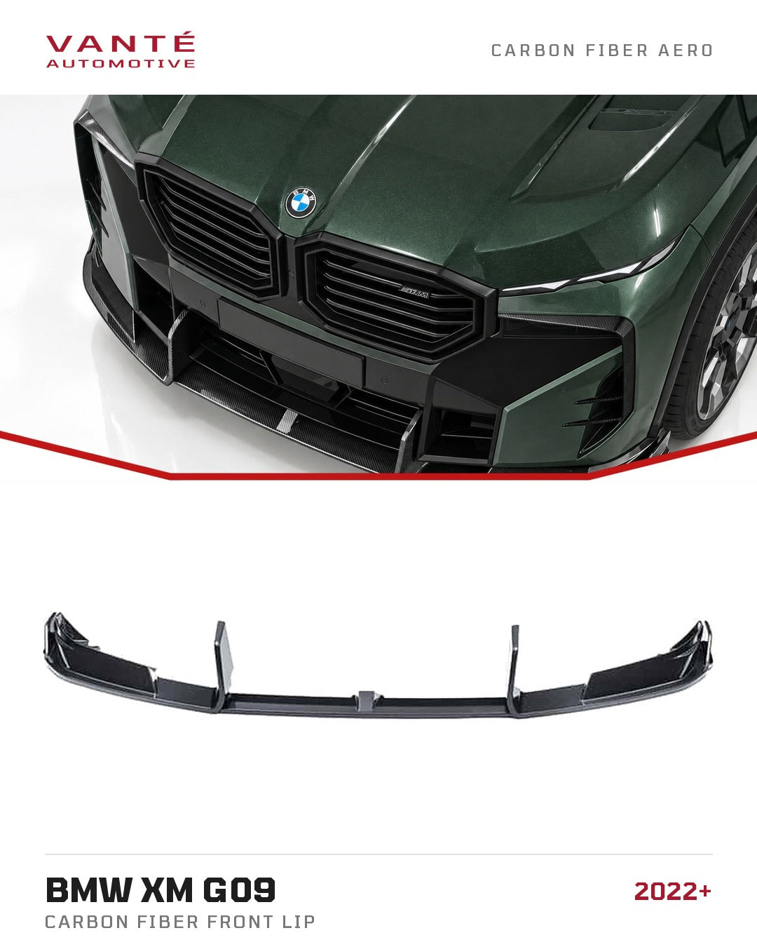 BMW XM G09 Carbon Fibre Front Lip