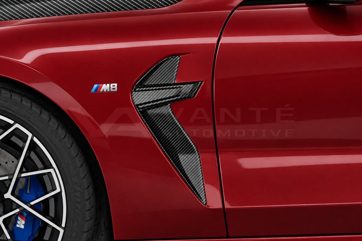 BMW M8 F91/F92/F93 Carbon Fibre Fender Trims – image 2