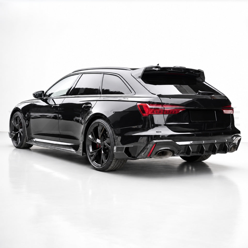 Audi RS6/RS7 C8 Carbon Fiber Rear Bumper Diffuser Lip Splitter