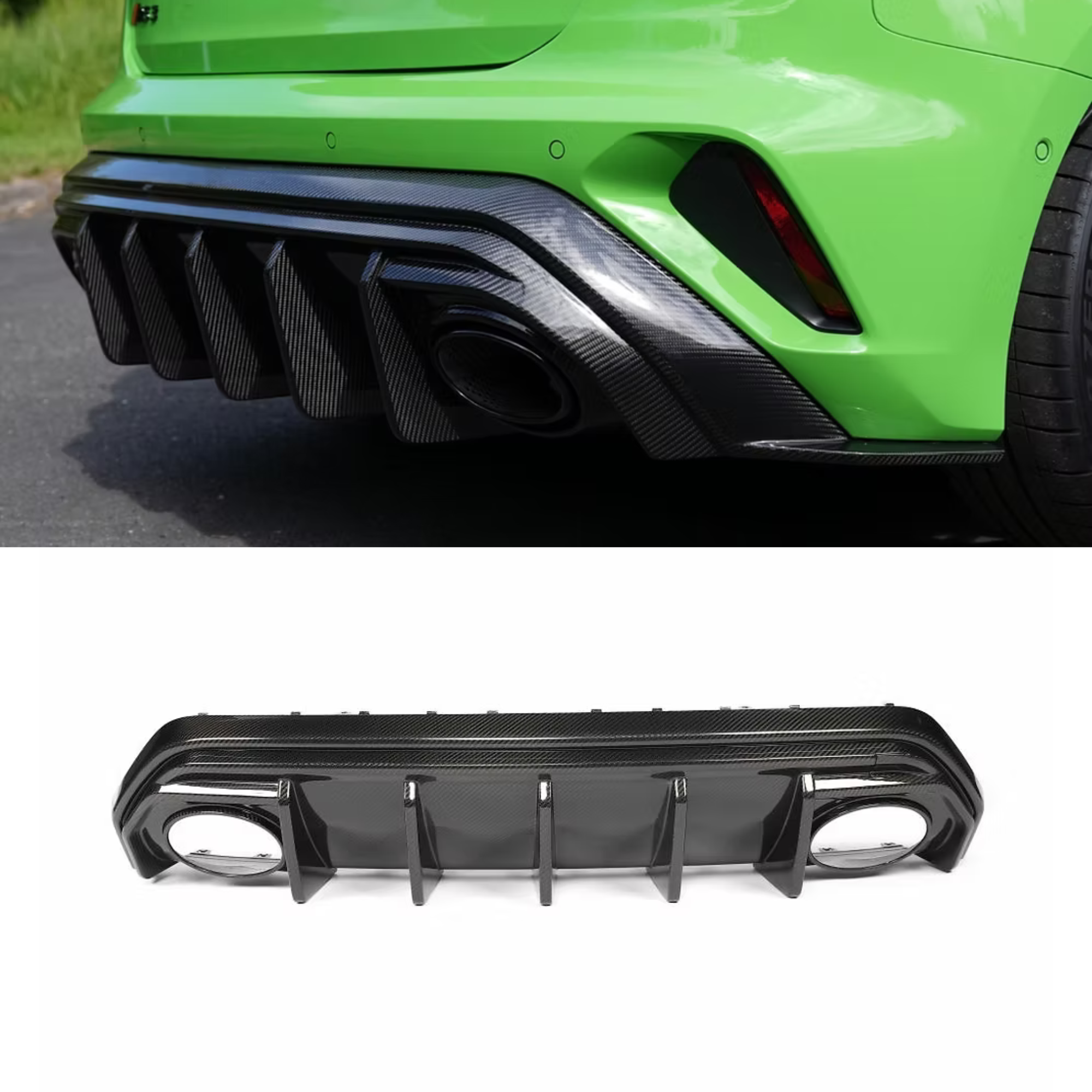 Audi RS3 8Y.5 Facelift Carbon Fibre Rear Diffuser image 0