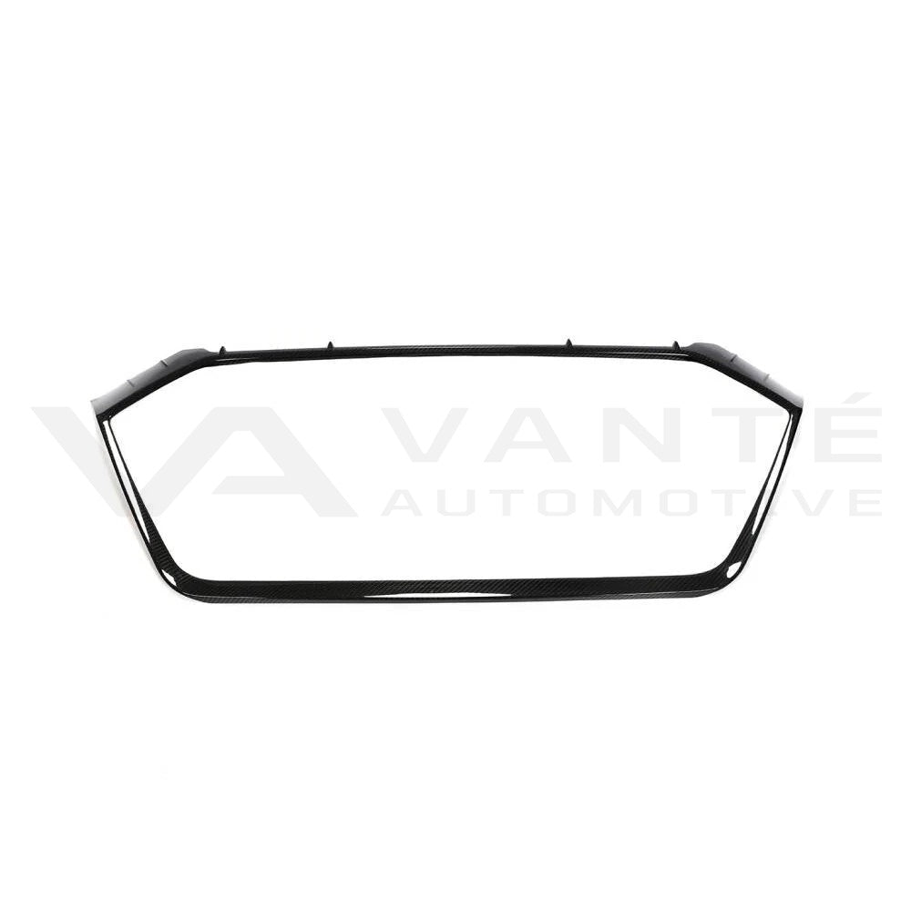 Audi RS6/RS7 C8 Carbon Fiber Front Grill Overlay Trim Cover