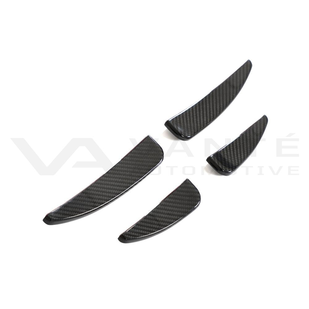 Audi R8 4S FL Carbon Fiber Front Bumper Canards