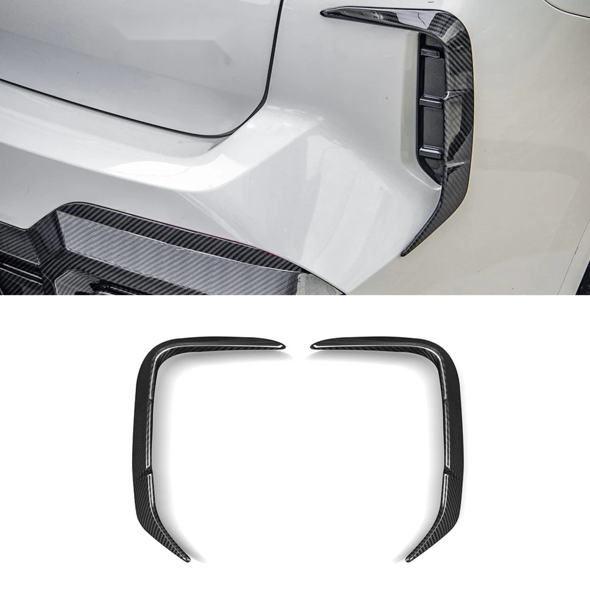 BMW X3 G01 LCI Prepreg Carbon Fibre Rear Bumper Insert