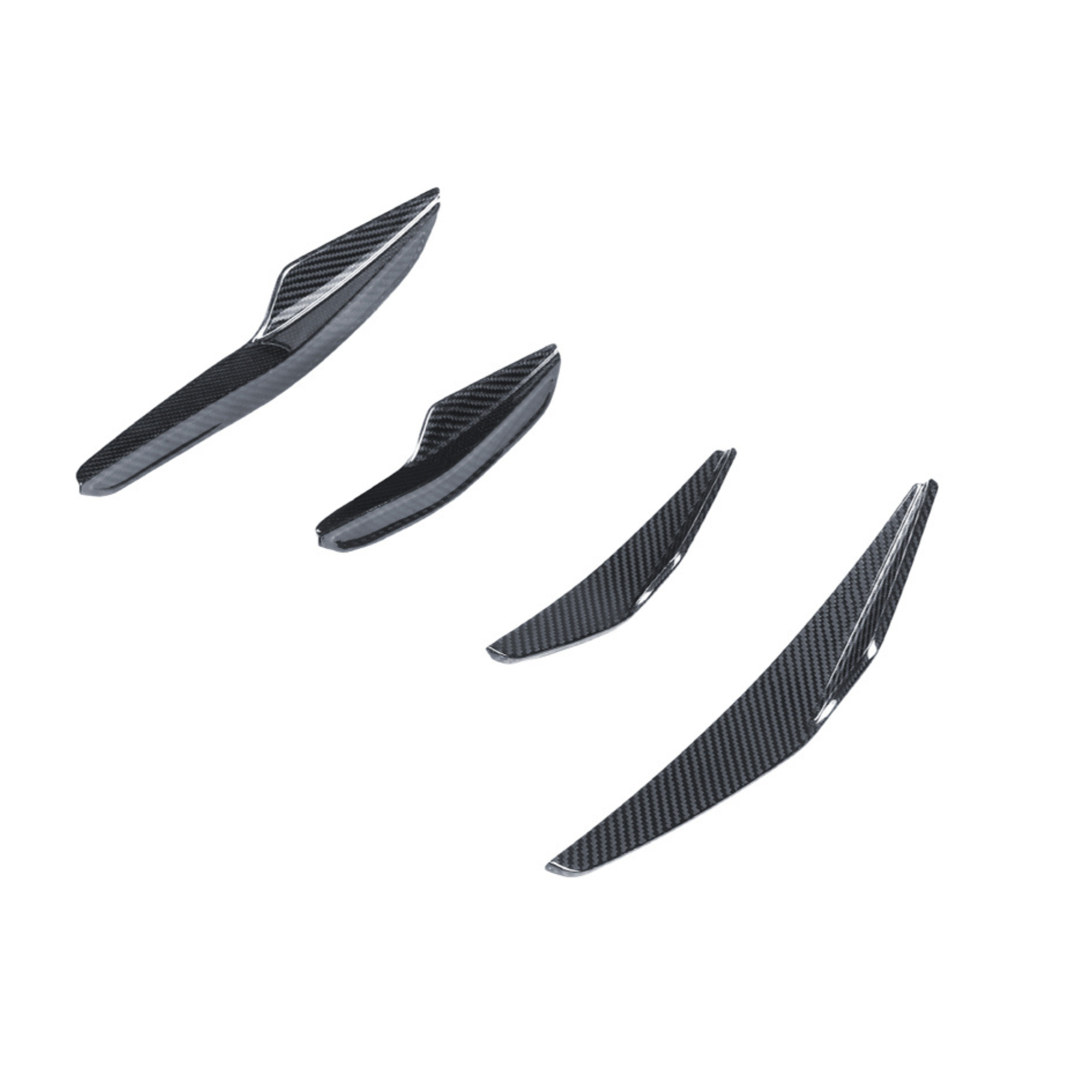 Lamborghini Huracan Evo Carbon Fiber Front Bumper Canards image 4