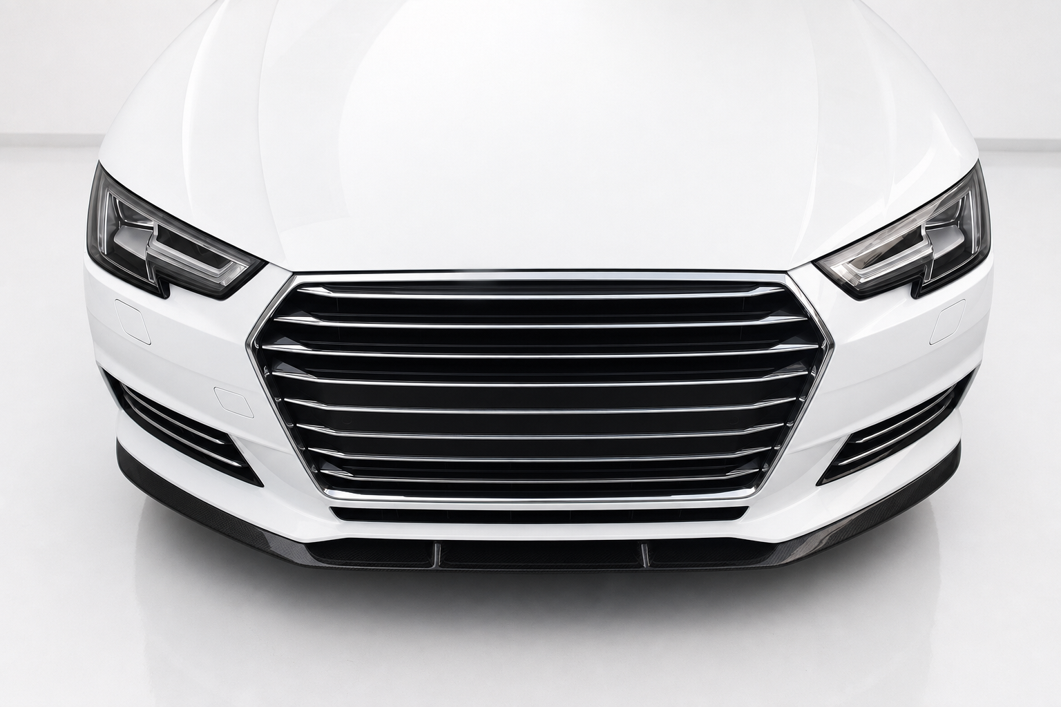 Audi A4 B9 Carbon Fibre Front Bumper Lip Splitter