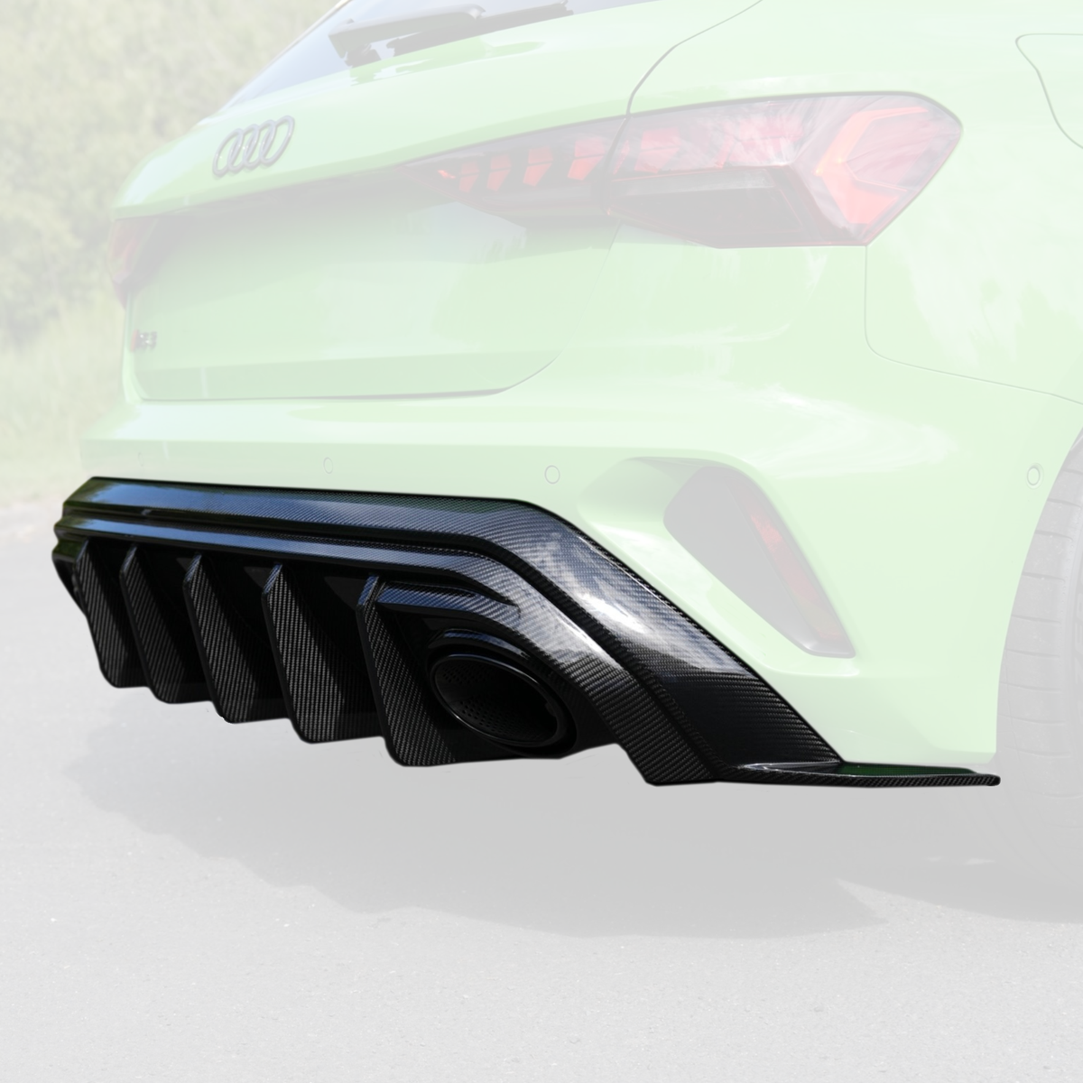 Audi RS3 8Y.5 Facelift Kohlefaser-Heckdiffusor