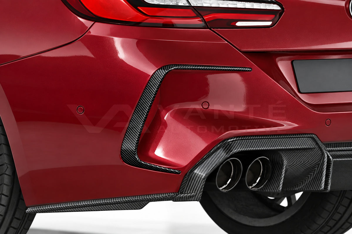BMW M8 F91/F92/F93 Carbon Fibre Rear Canards – image 2