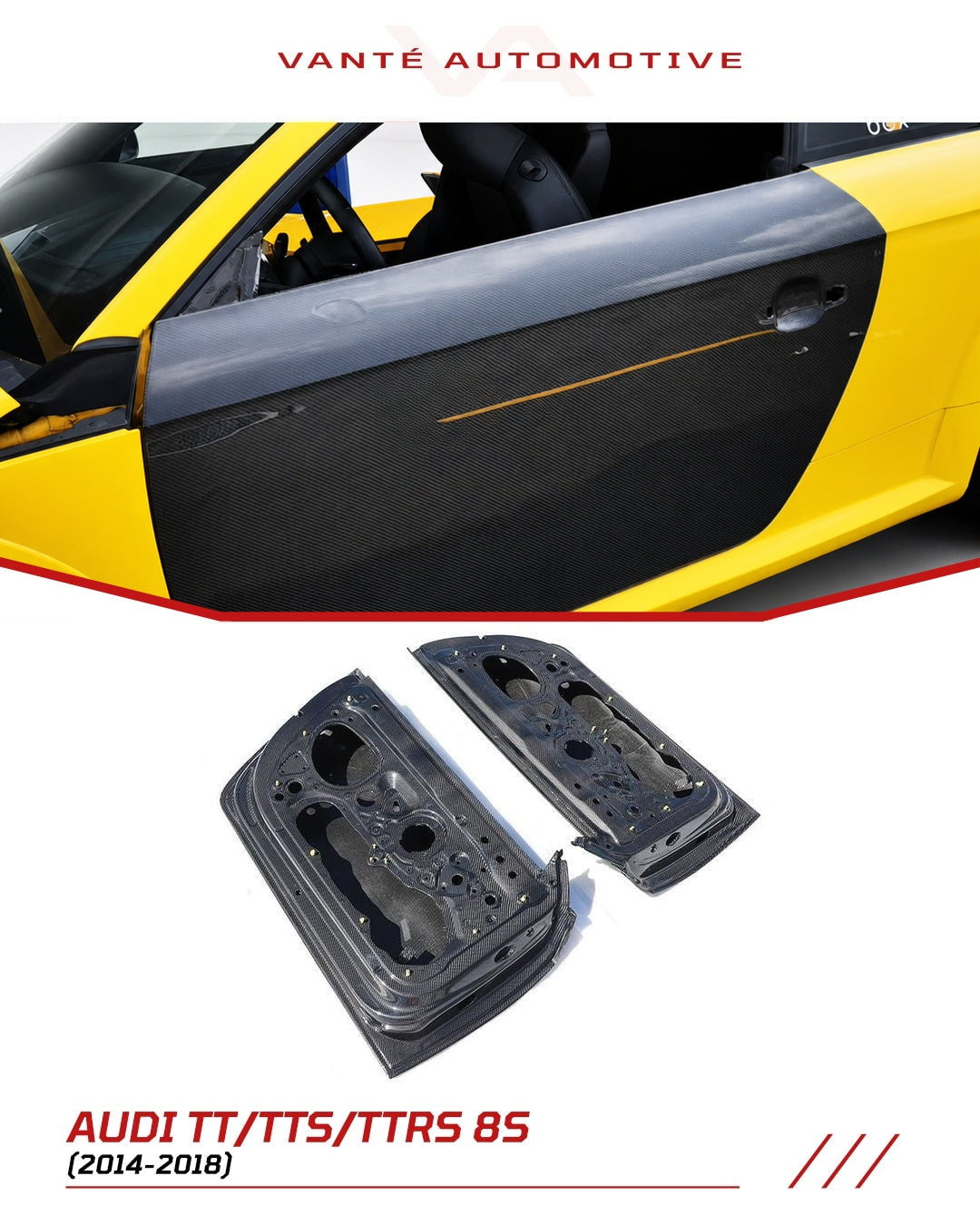 Portes en Fibre de Carbone Audi TT/TTS/TTRS 8S (MK3)