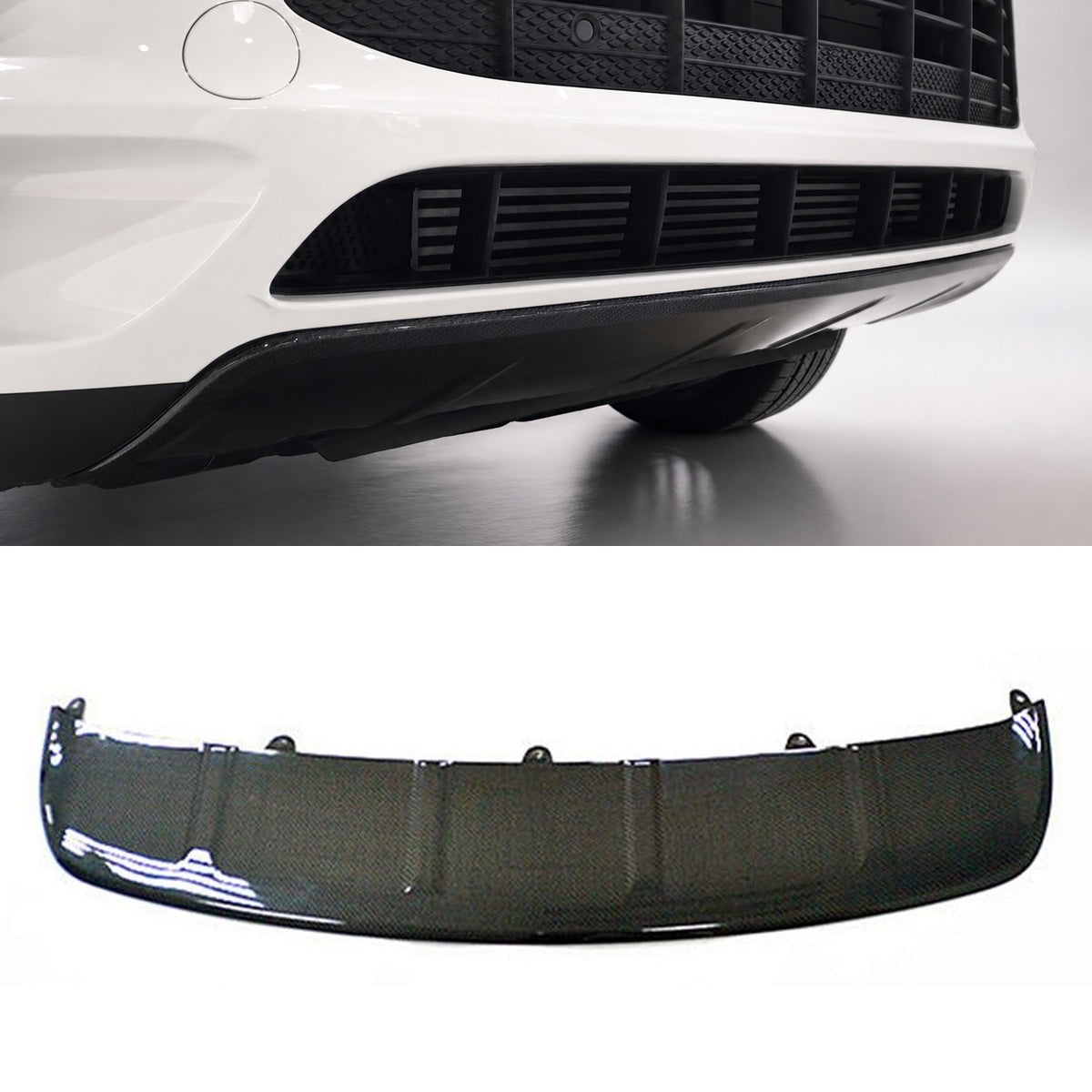 Porsche Macan 95B.1 Carbon Fibre Front Bumper Lower Lip Trim