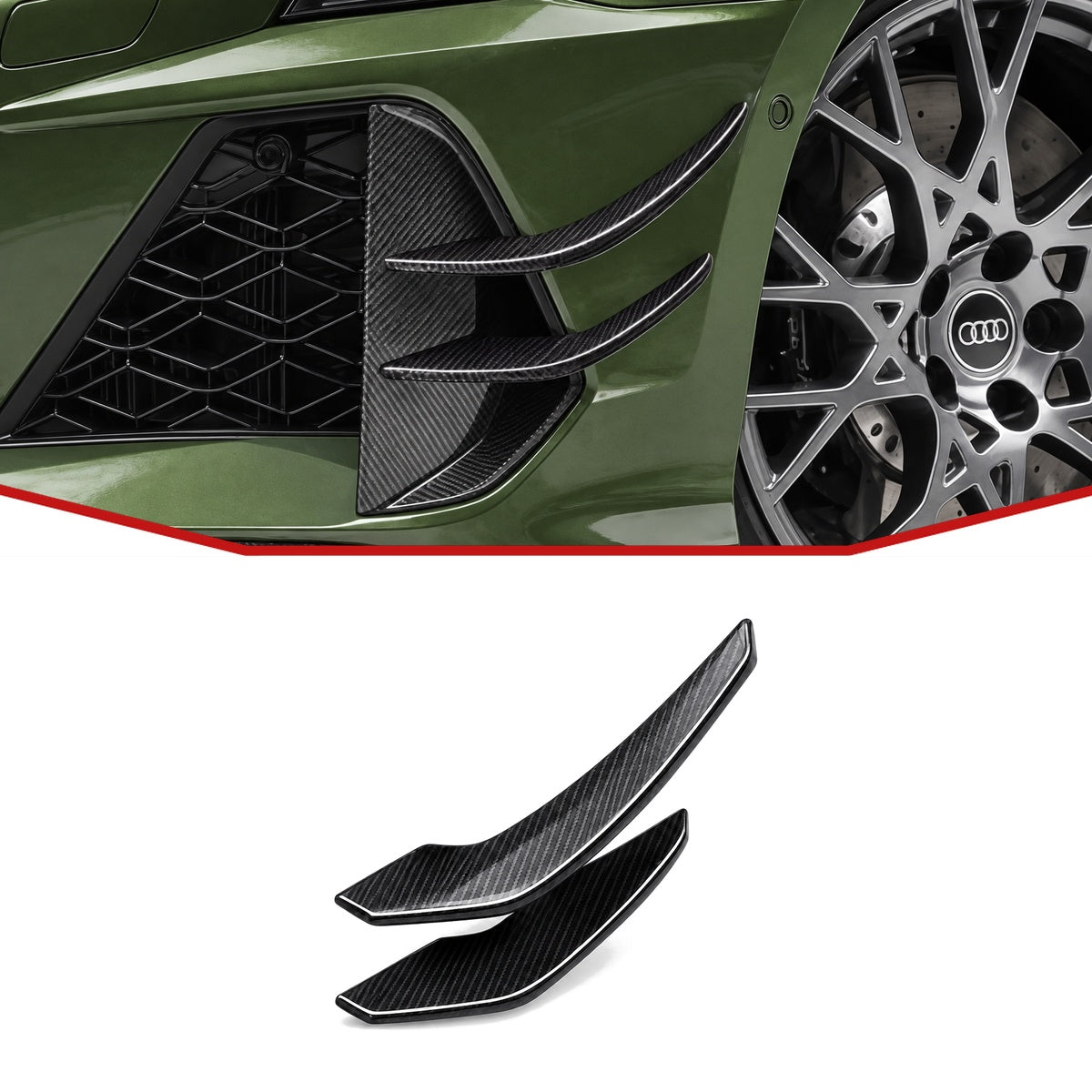 Audi RS3 8Y Carbon Fibre Front Canards