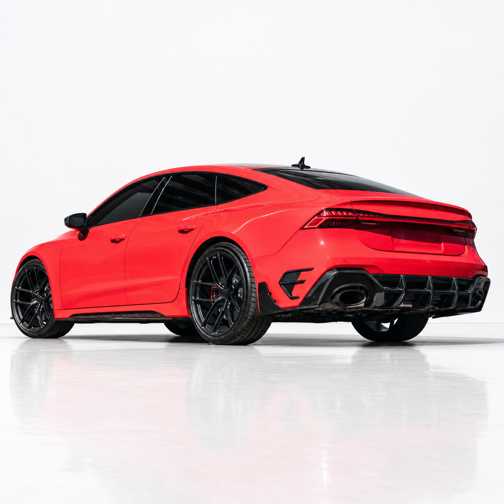 Audi RS6/RS7 C8 Carbon Fibre Rear Bumper Trim (Diffuser/Vents)