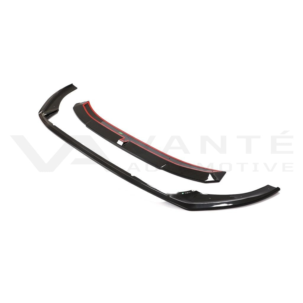 Audi A5 S-Line/S5 B9.5 Labio frontal de fibra de carbono seco
