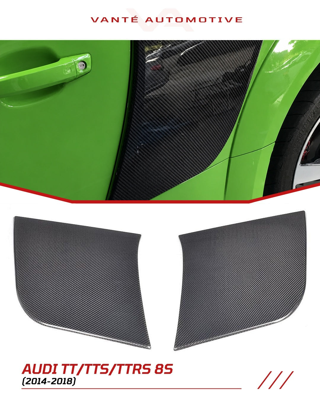 Audi TT/TTS/TTRS 8S (MK3) Kohlefaser-Seitenspoiler