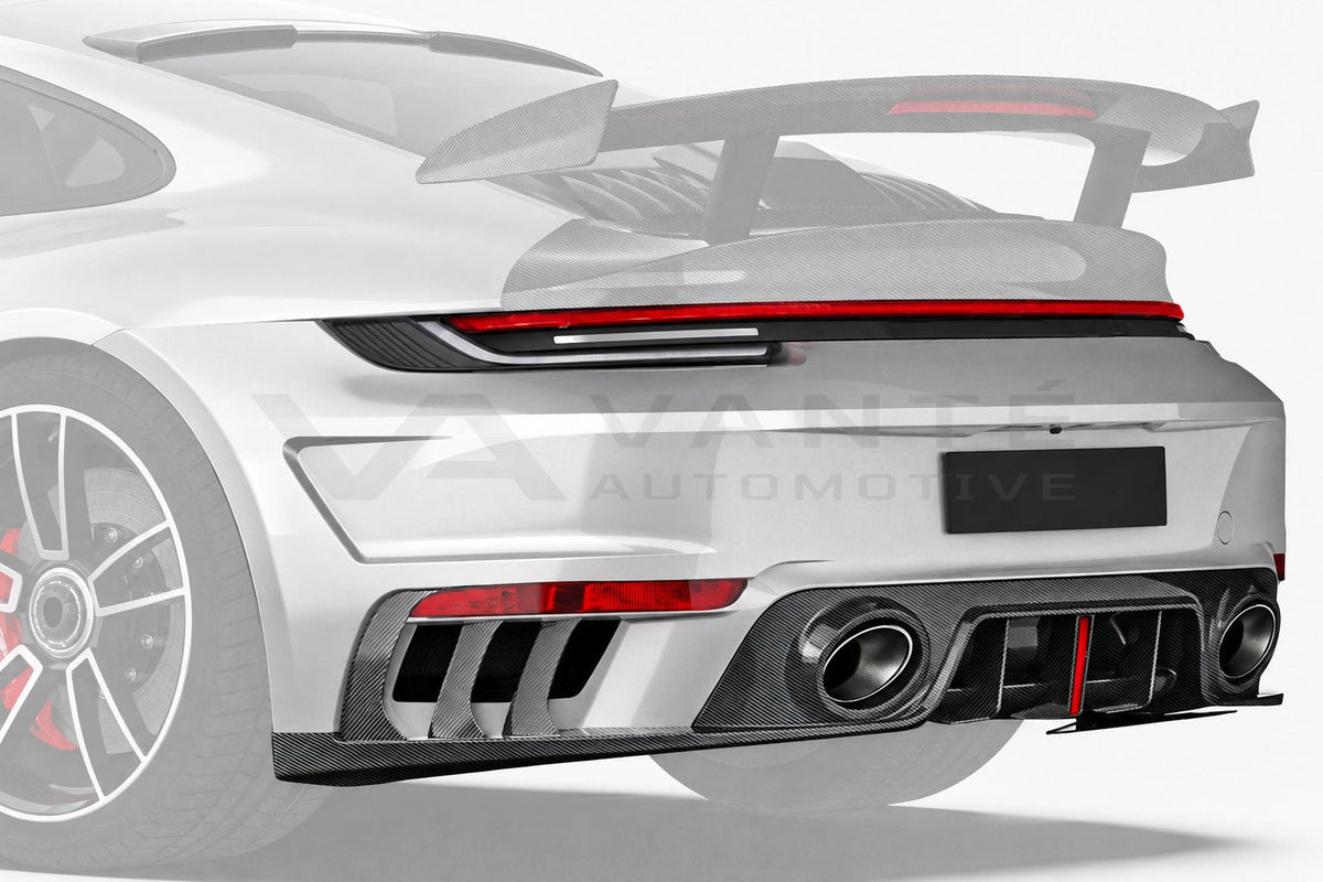 Included in the kit: Rear Bumper with Rear Diffuser