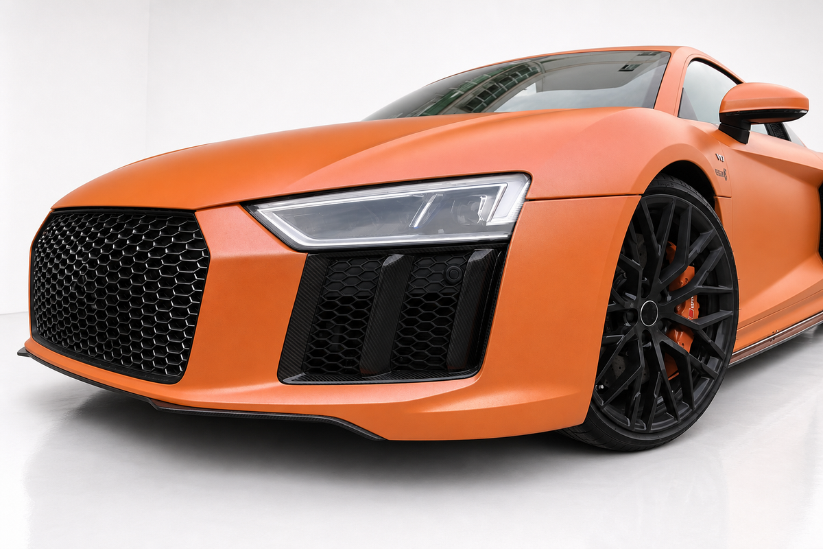 Audi R8 4S Respiraderos Laterales de Fibra de Carbono para Parachoques Delantero