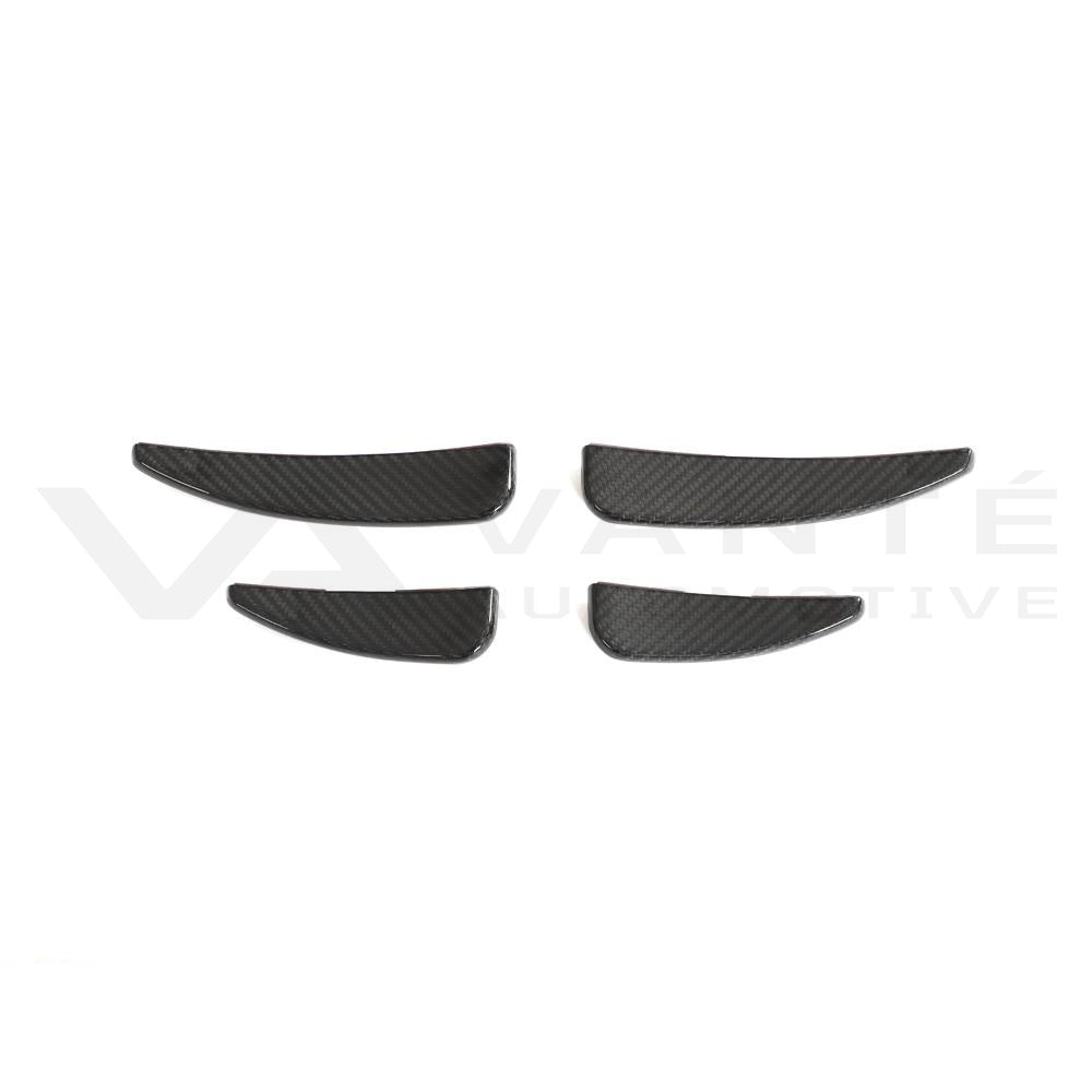 Audi R8 4S FL Carbon Fiber Front Bumper Canards