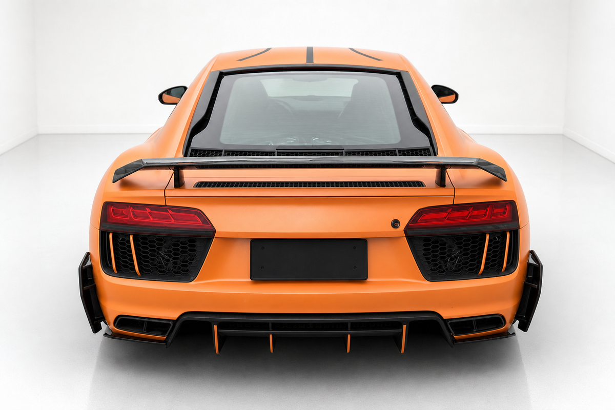 Audi R8 4S Alerón Trasero Completo de Fibra de Carbono