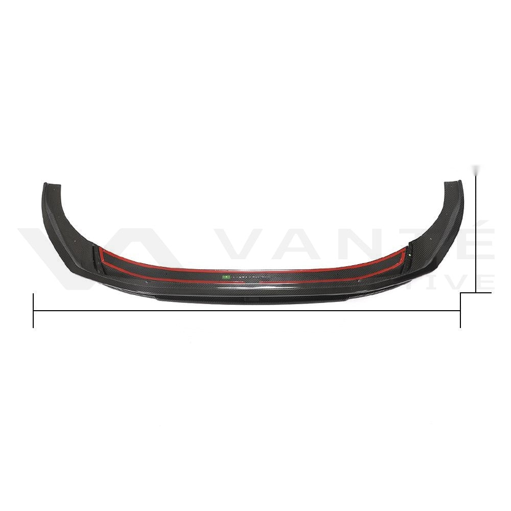 Audi A5 S-Line/S5 B9.5 Labio frontal de fibra de carbono seco