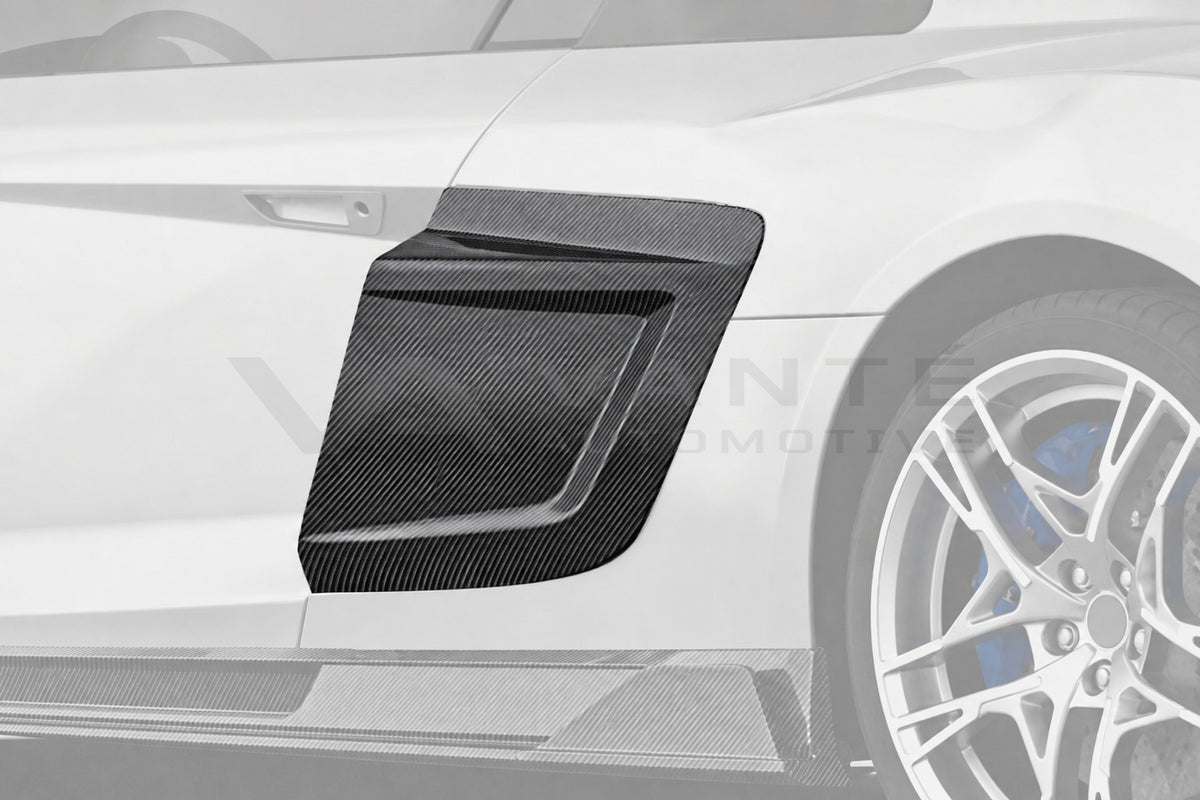 Audi R8 Mk2.5 Carbon Fibre Side Blades – image 5