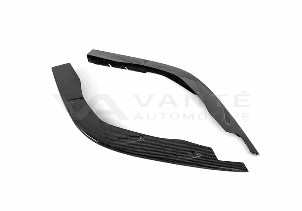 Ferrari F8 Tributo Carbon Fibre Front Corner Splitters