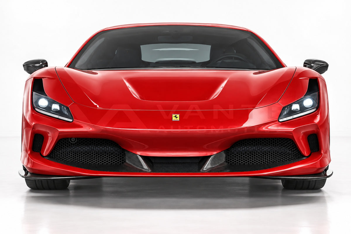 Ferrari F8 Tributo Carbon Fibre Front Corner Splitters