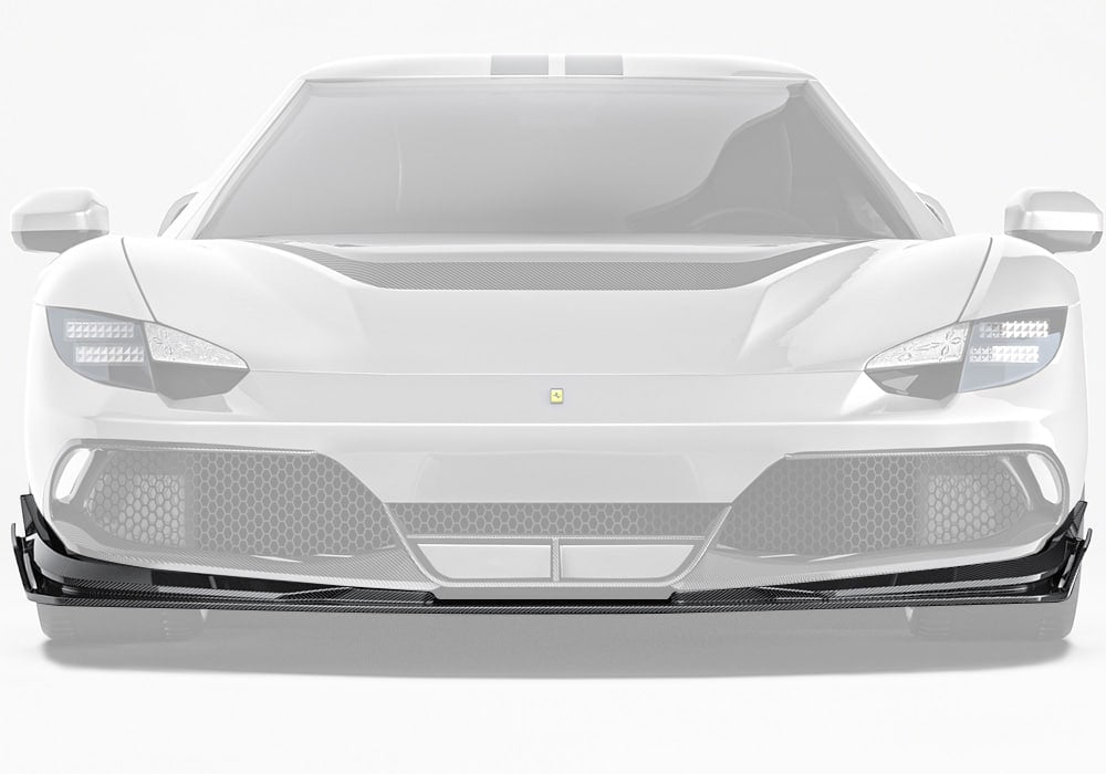 Ferrari 296 GTB GTS Carbon Fibre Front Lip - aerodynamic aero upgrade