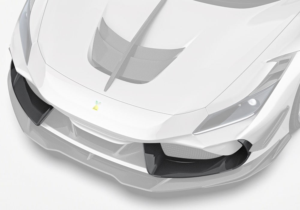 Ferrari F8 Tributo Carbon Fibre Front Air Intakes - precision aerodynamic styling upgrade