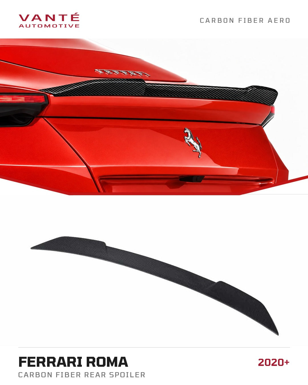 Ferrari Roma Carbon Fibre Rear Spoiler
