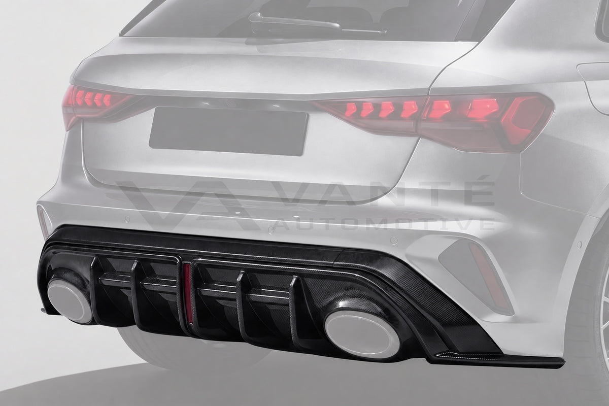 Audi RS3 8Y Carbon Fibre Rear Diffuser