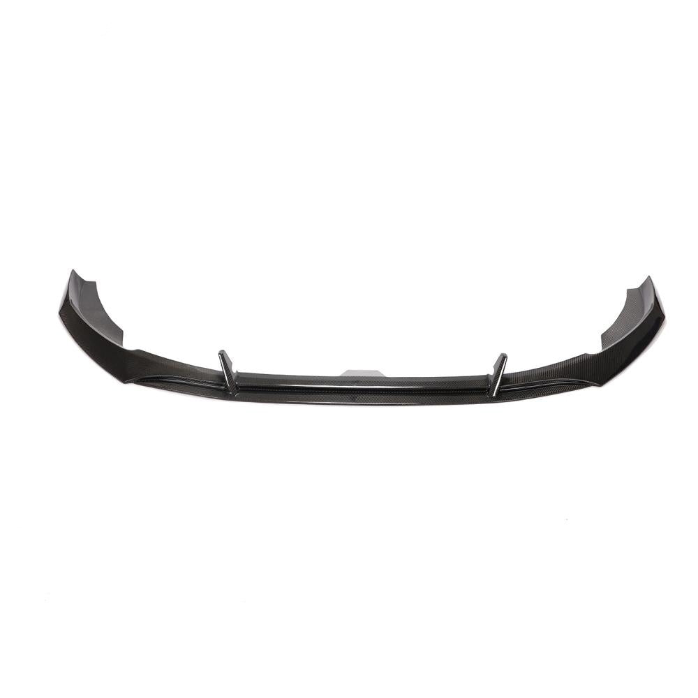 Audi A4 S-Line S4 B9 Carbon Fibre Front Bumper Lip - gloss twill weave splitter upgrade