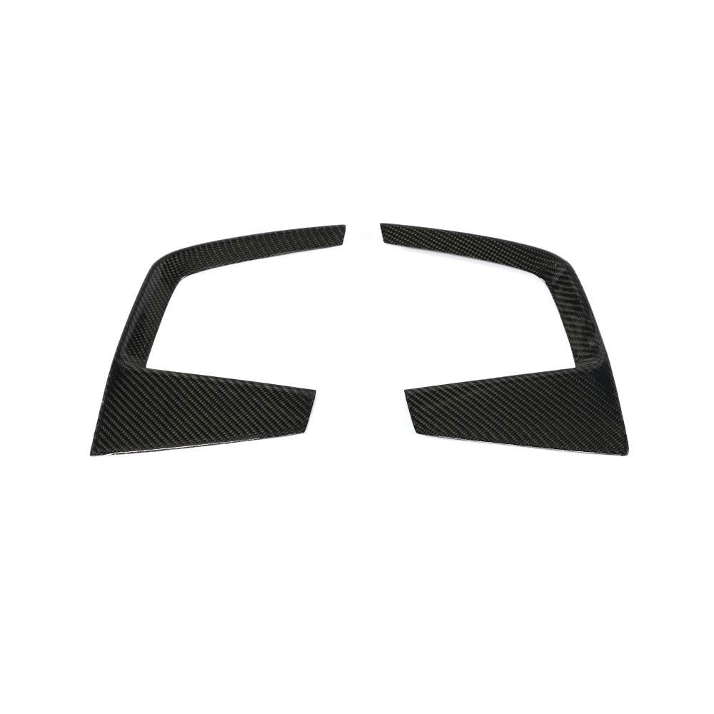 Audi S4 B9 Carbon Fibre Front Fog Lamp Vent Trims - S4 B-Style precision carbon upgrade