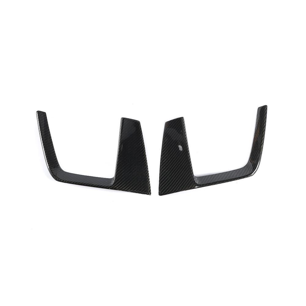Audi S4 B9 Carbon Fibre Front Fog Lamp Vent Trims - S4 B-Style precision carbon upgrade