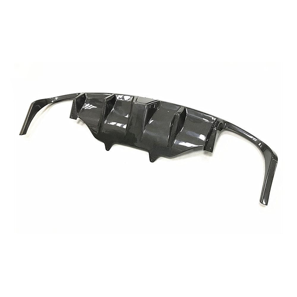 Porsche Macan 95B Carbon Fibre Rear Bumper Diffuser with Light - aggressive rear styling upgrade