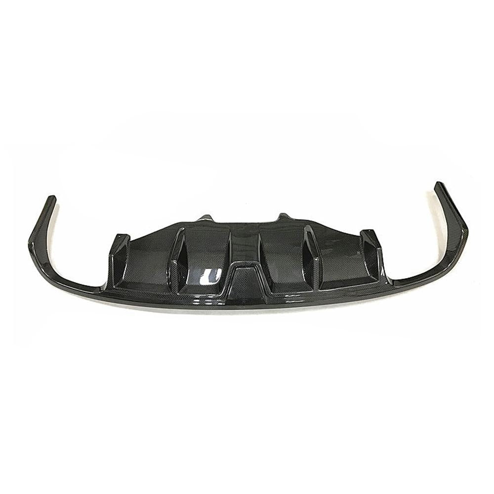 Porsche Macan 95B Carbon Fibre Rear Bumper Diffuser with Light - aggressive rear styling upgrade