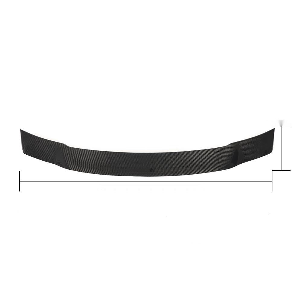 Audi A5 Sportback B9 Carbon Fibre Rear Boot Spoiler - gloss 3x3 twill weave trunk lip