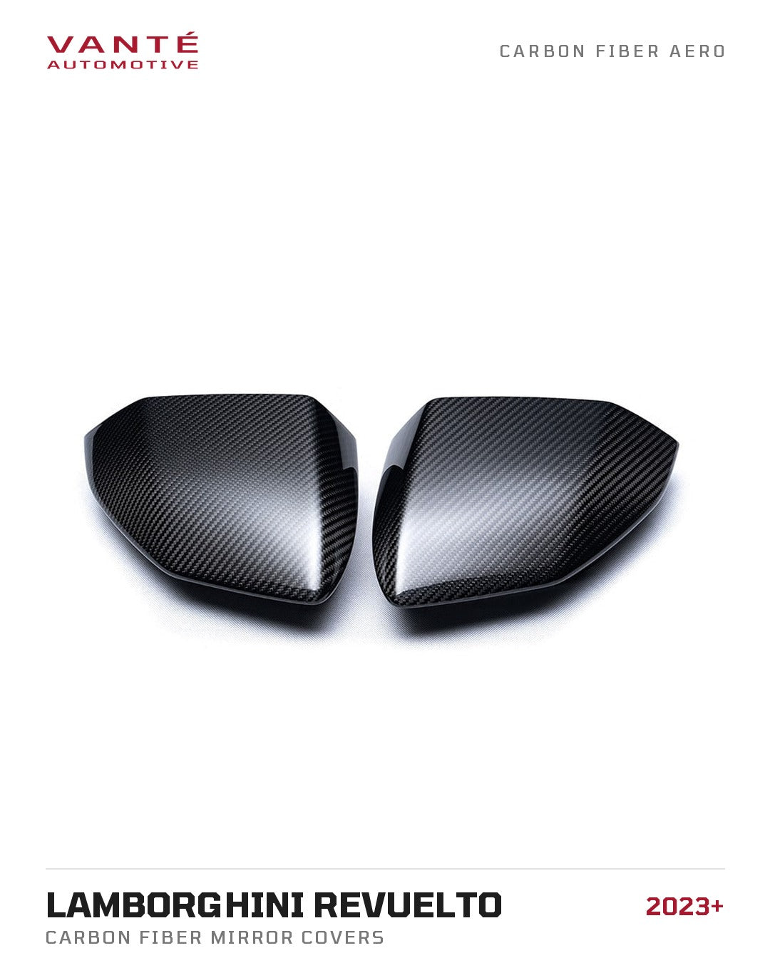 Lamborghini Revuelto Carbon Fibre Mirror Covers
