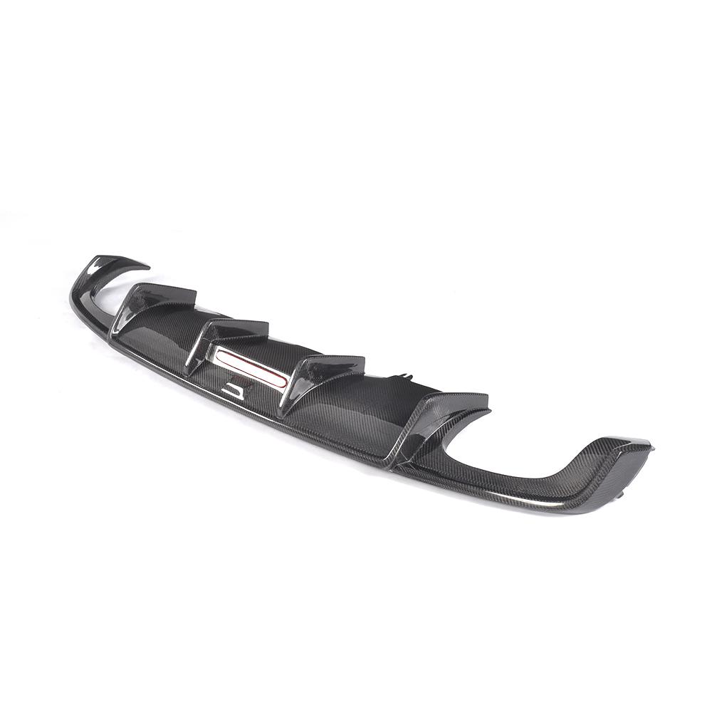 Audi A4 B9 S-Line S4 Carbon Fibre Rear Bumper Diffuser - gloss twill weave OEM fitment