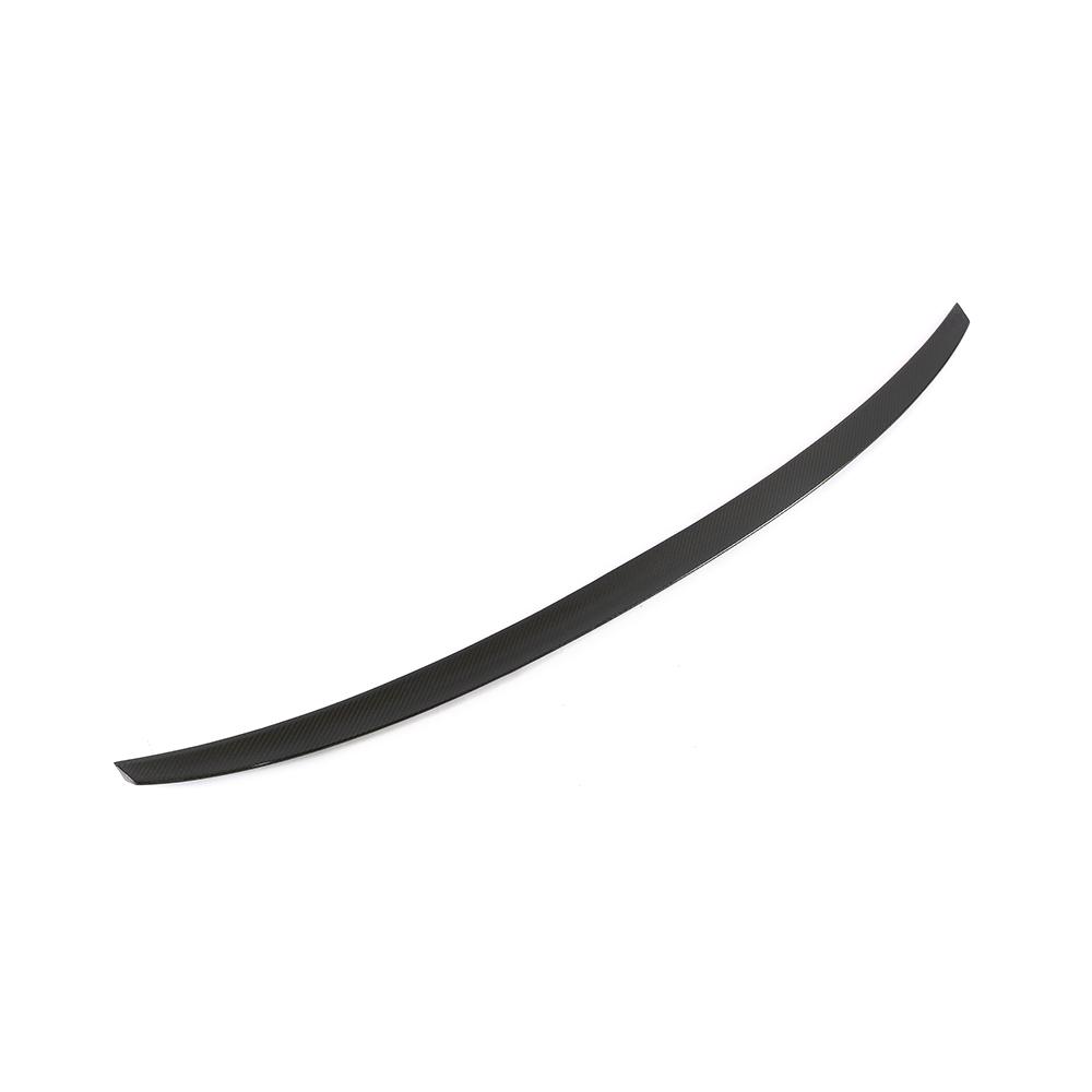 Audi A4 B9 Carbon Fibre S4 Rear Trunk Spoiler - gloss twill weave boot lip upgrade