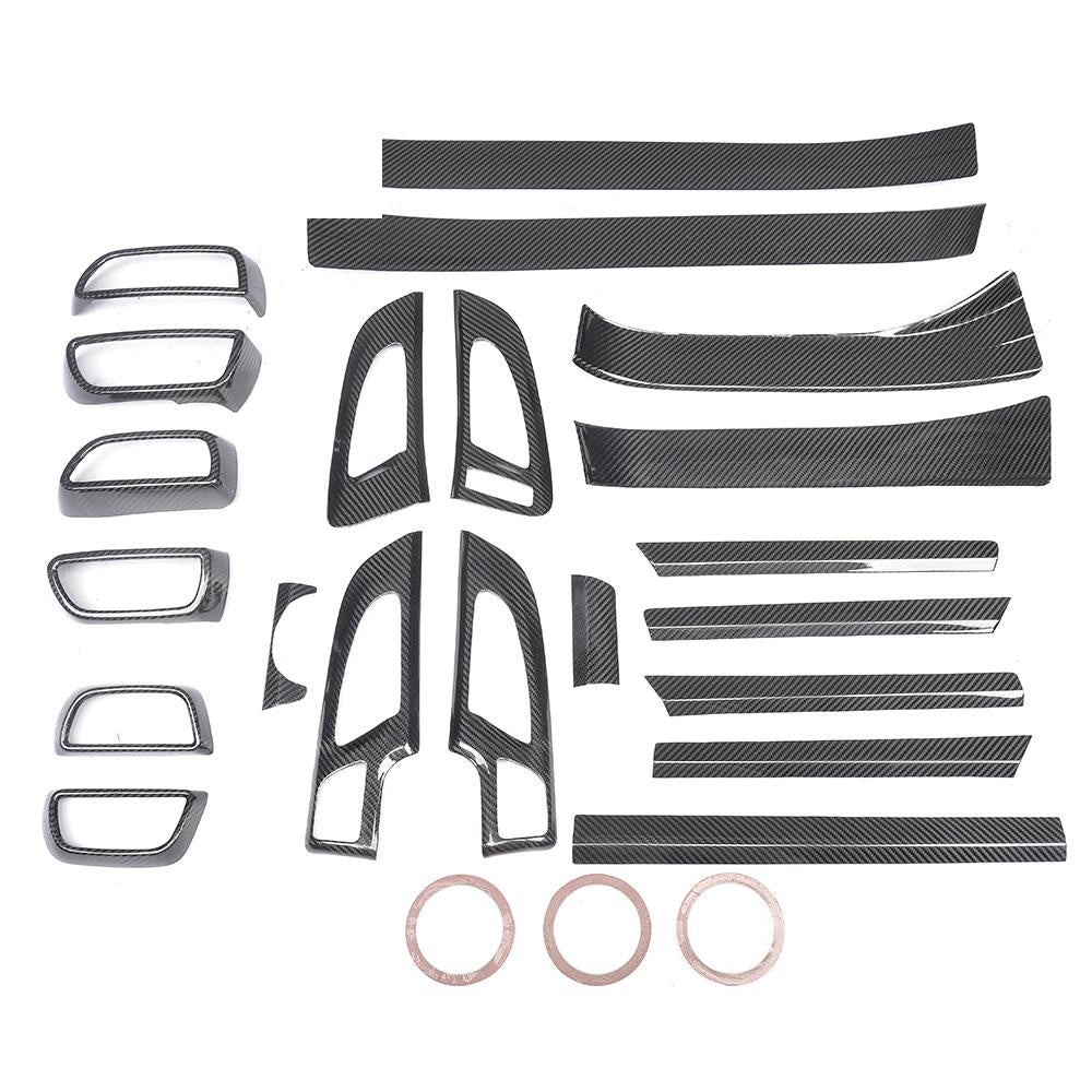 Porsche Cayenne 92A Dry Carbon Fibre Interior Dashboard Panel Trims Set - 21 piece cabin upgrade