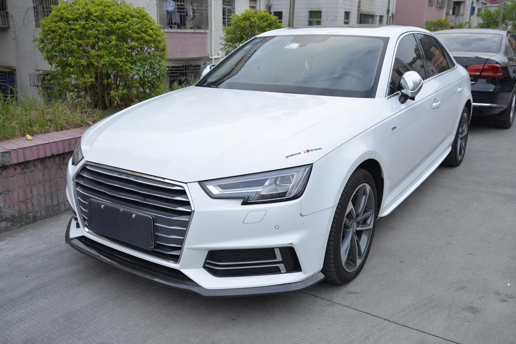 Audi A4 B9 S-Line S4 Carbon Fibre Front Bumper Lip Splitter - 3x3 twill gloss finish