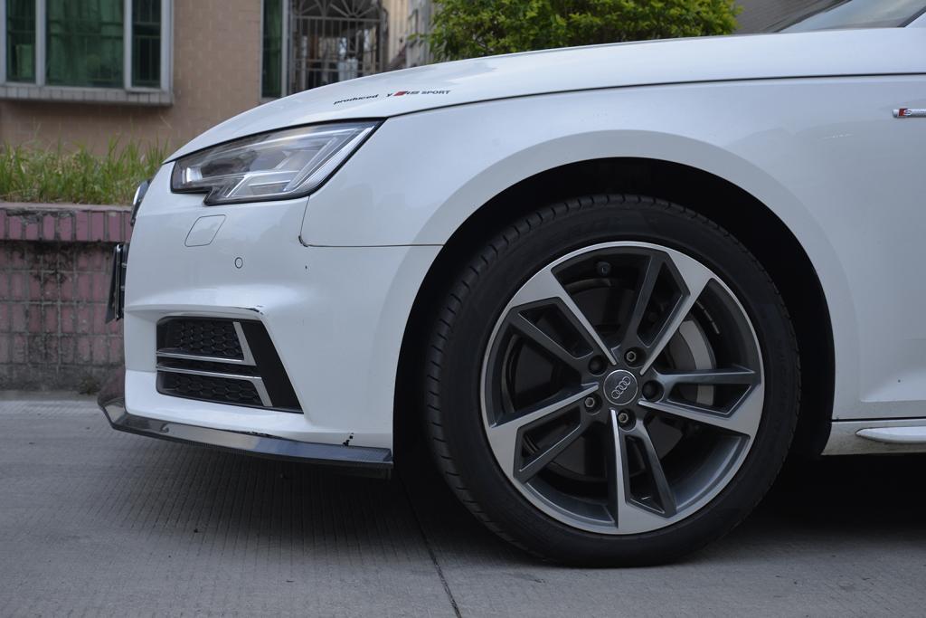 Audi A4 B9 S-Line S4 Carbon Fibre Front Bumper Lip Splitter - 3x3 twill gloss finish