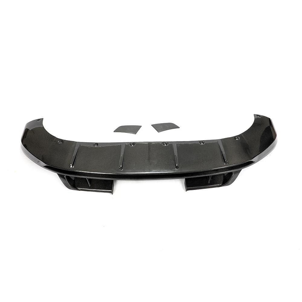 Porsche Cayenne 9YA Carbon Fibre Front Splitter - gloss 3x3 twill bumper lip upgrade