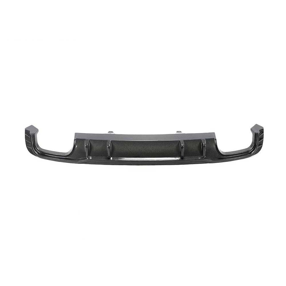 Audi S4 B9 Carbon Fibre Rear Diffuser Lip - gloss 3x3 twill weave OEM fitment upgrade