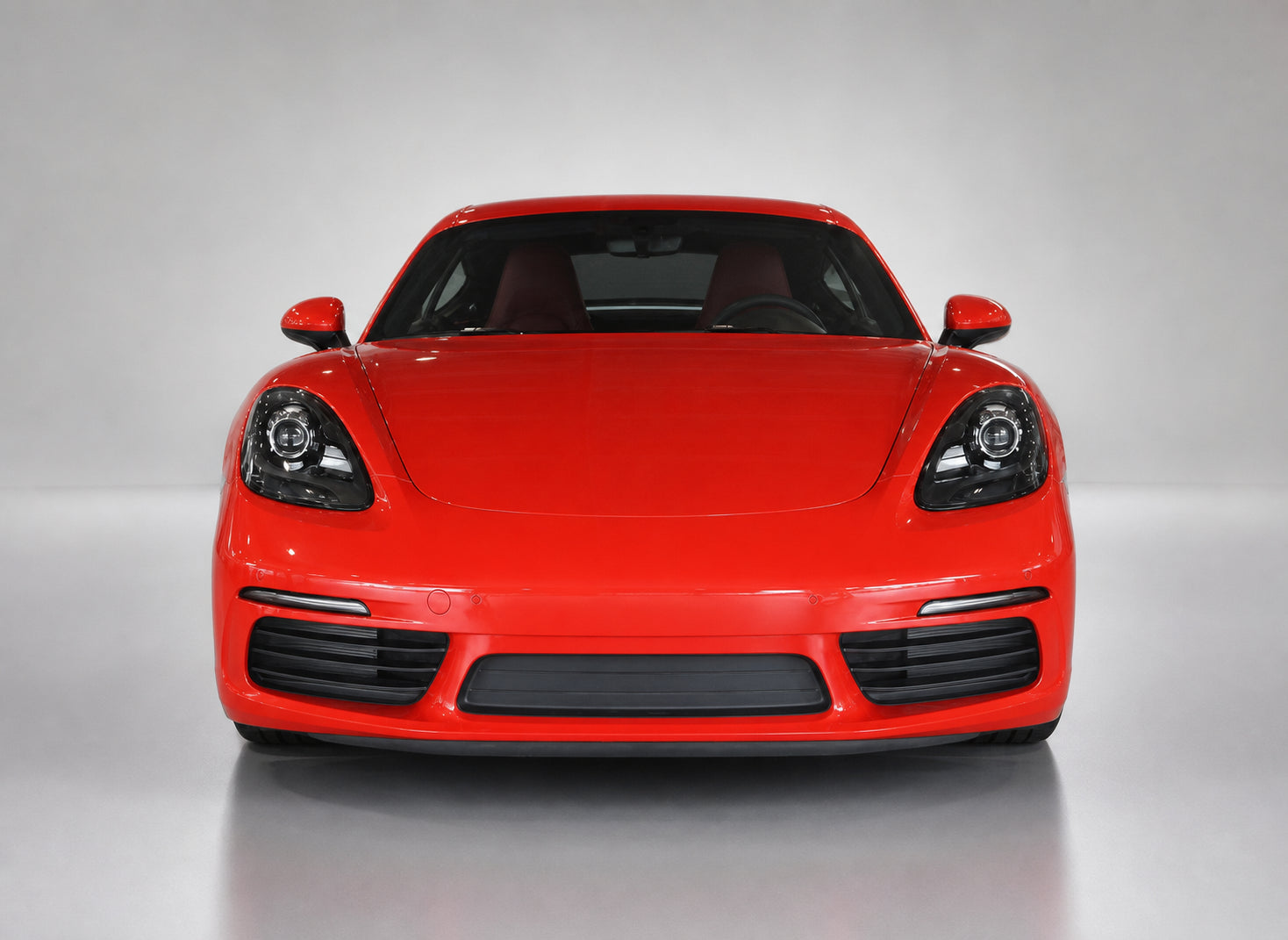 Porsche 718 Boxster Cayman 982 Dry Carbon Fibre Front Bumper Air Vent Fins - precision CNC moulded upgrade