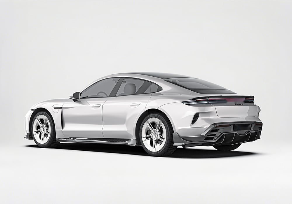 Porsche Taycan 2025 Carbon Fibre Aero Kit - full body aerodynamic upgrade