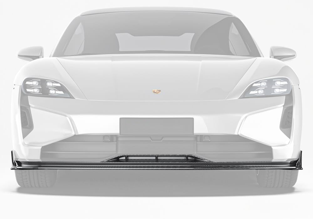 Porsche Taycan 2025 Carbon Fibre Front Lip - aerodynamic downforce upgrade