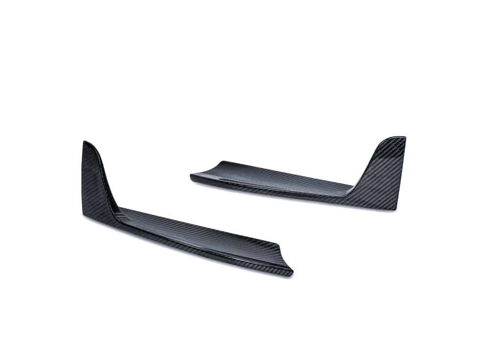 Porsche 718 Boxster Cayman 982c Carbon Fibre Rear Side Splitter - aggressive aero styling upgrade