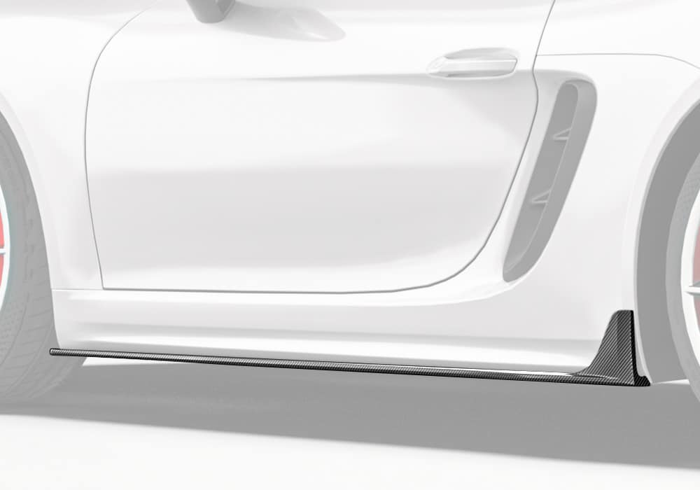 Porsche 718 982c Carbon Fibre Side Skirts - aerodynamic styling upgrade