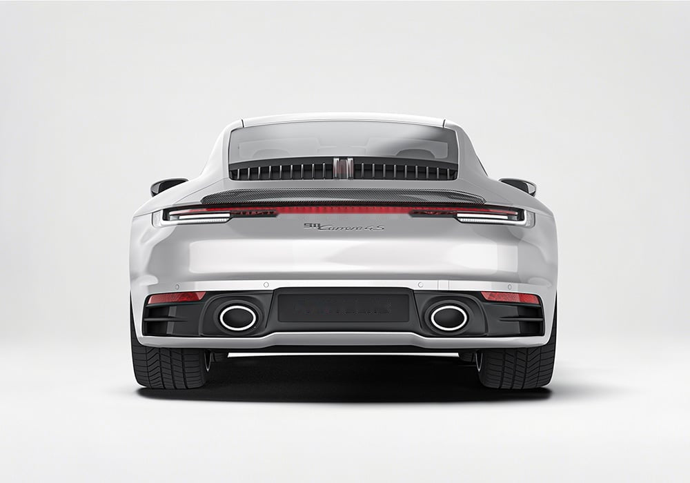 Porsche 911 992.1 Carbon Fibre Full Aero Kit - front lip, side skirts, diffuser and spoiler