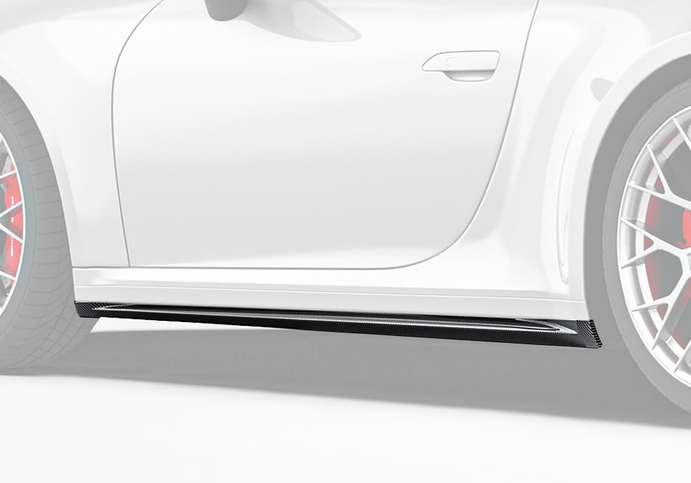 Porsche 911 992.1 Carbon Fibre Side Skirts - aerodynamic lightweight track upgrade